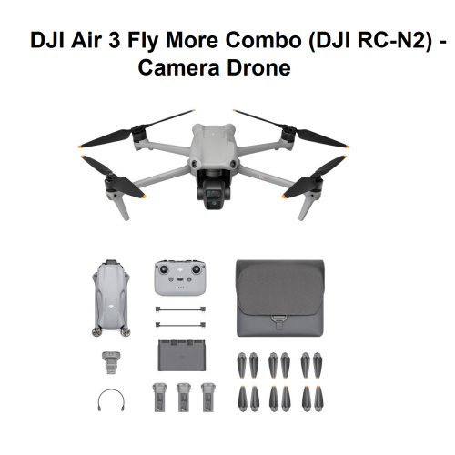 DJI Air 3 Fly More Combo (DJI RC-N2) - Camera Drone
